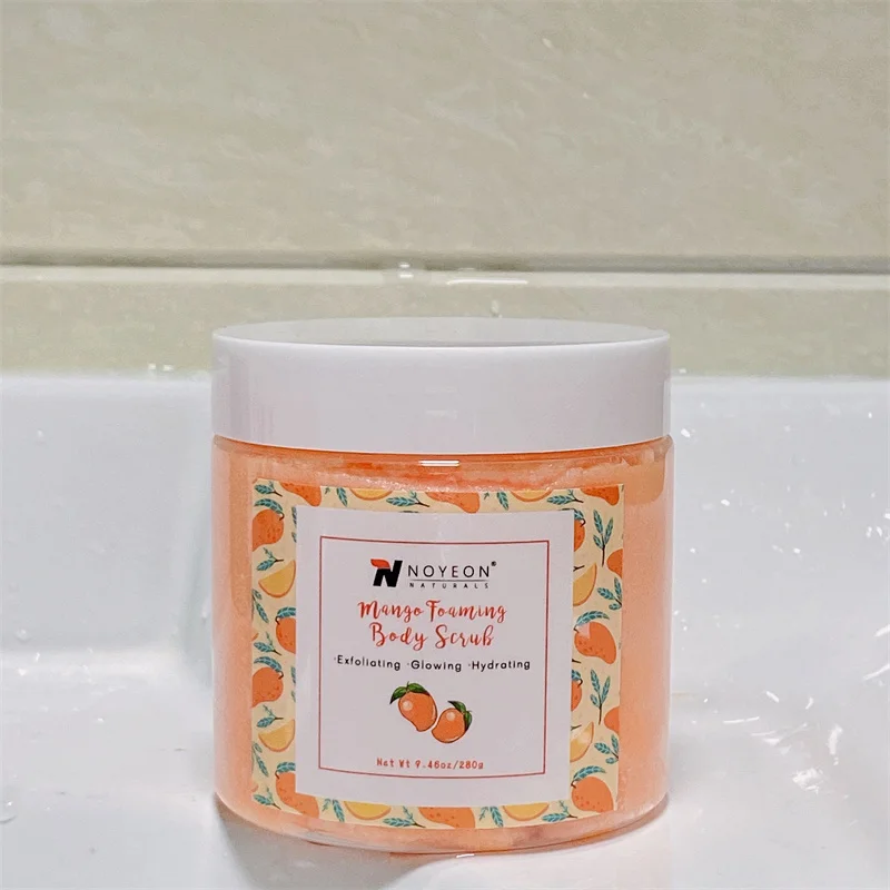 Best selling white 300g private label sweat suits body scrub for wholesales