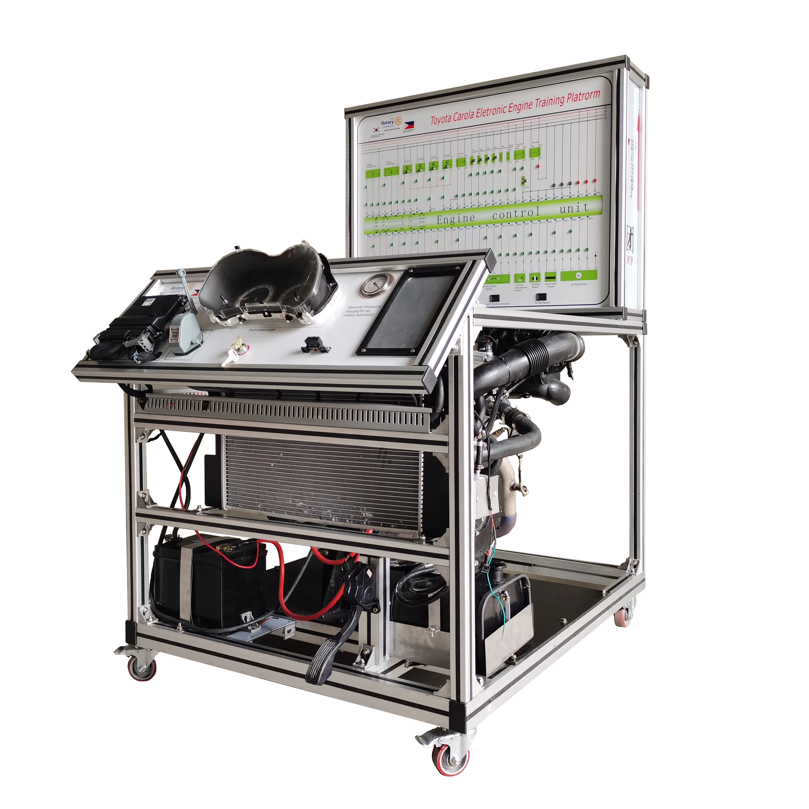 Toyota Carola Electronic Engine Training Platform Gasoline Engine Trainer Automotive Training Equipment