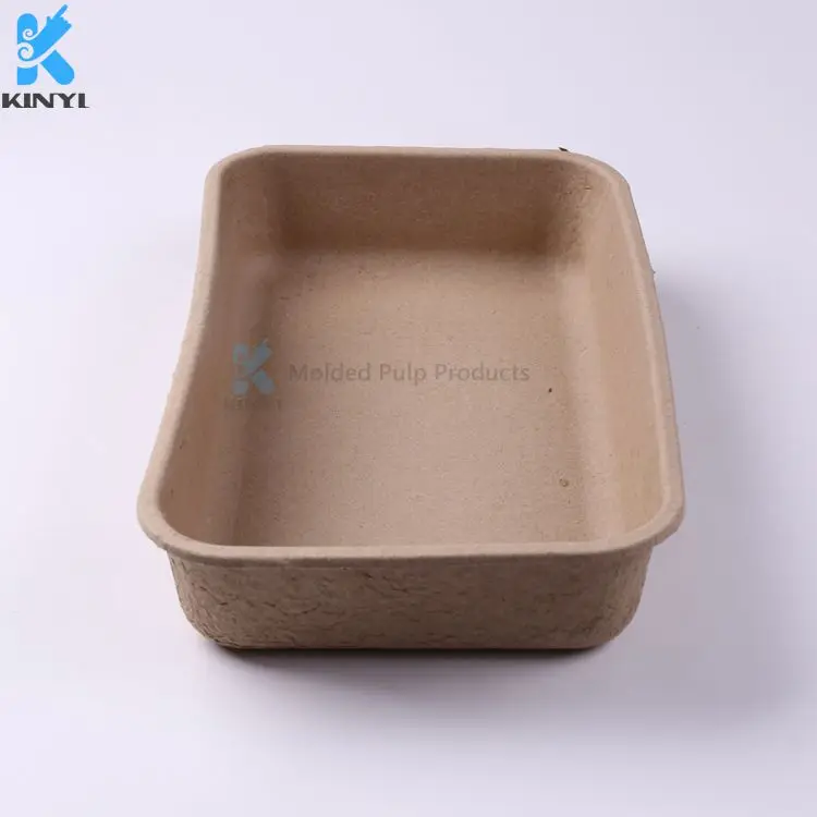 H15-Paper Pulp Molded Disposable Cat Litter Tray