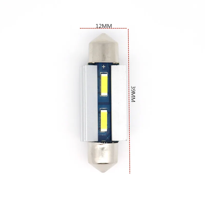 31MM 36MM 39MM 42MM C5W 1860 2SMD Canbus Error Free Festoon LED Car Interior Roof Dome 12V Light Bulbs