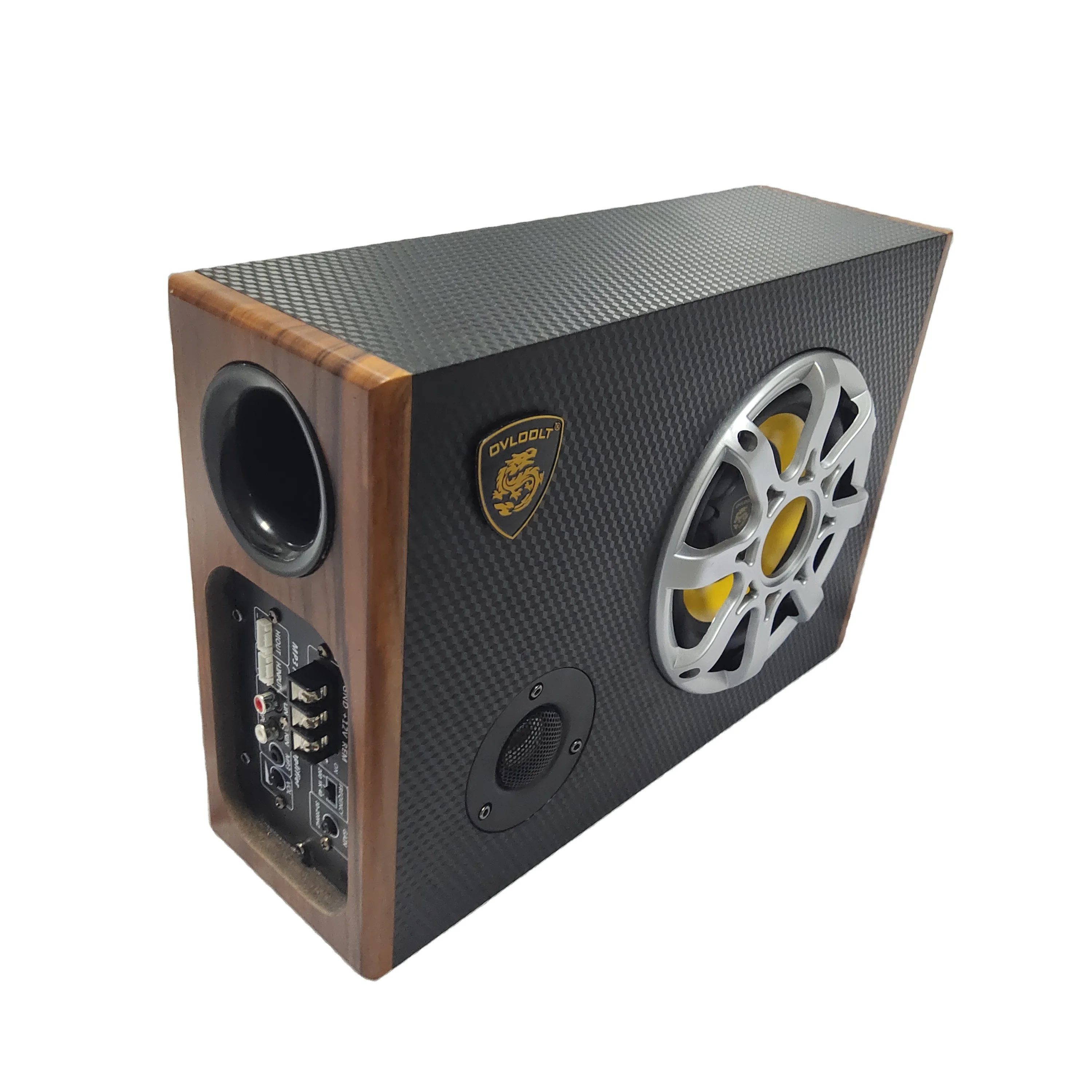 QCD-F8 8 inch car subwoofer Built-in amplifier anti-collision car subwoofer underseat car subwoofer