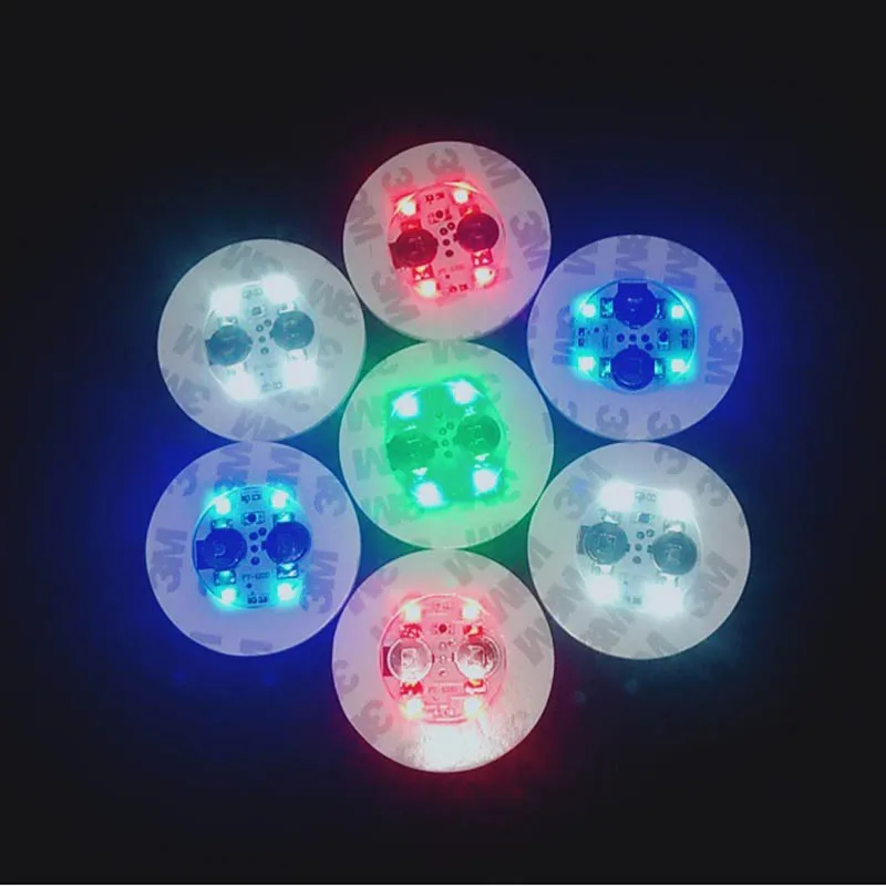 Custom New Style Round Luminous Flash Color Light Up Drinks Cup Mat Bottle Led Coaster Bottle Light Sticker With 3Modes 4 Lights