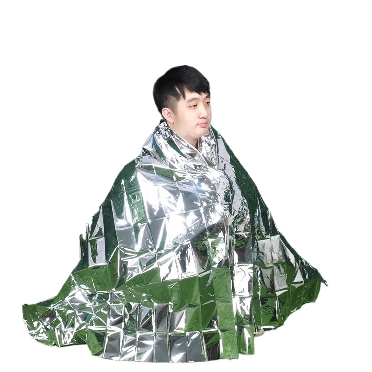 PE Marathon Field Cold-proof Life-saving Blanket Thickened Emergency Disposable Thermal Insulation Blanket Wholesale