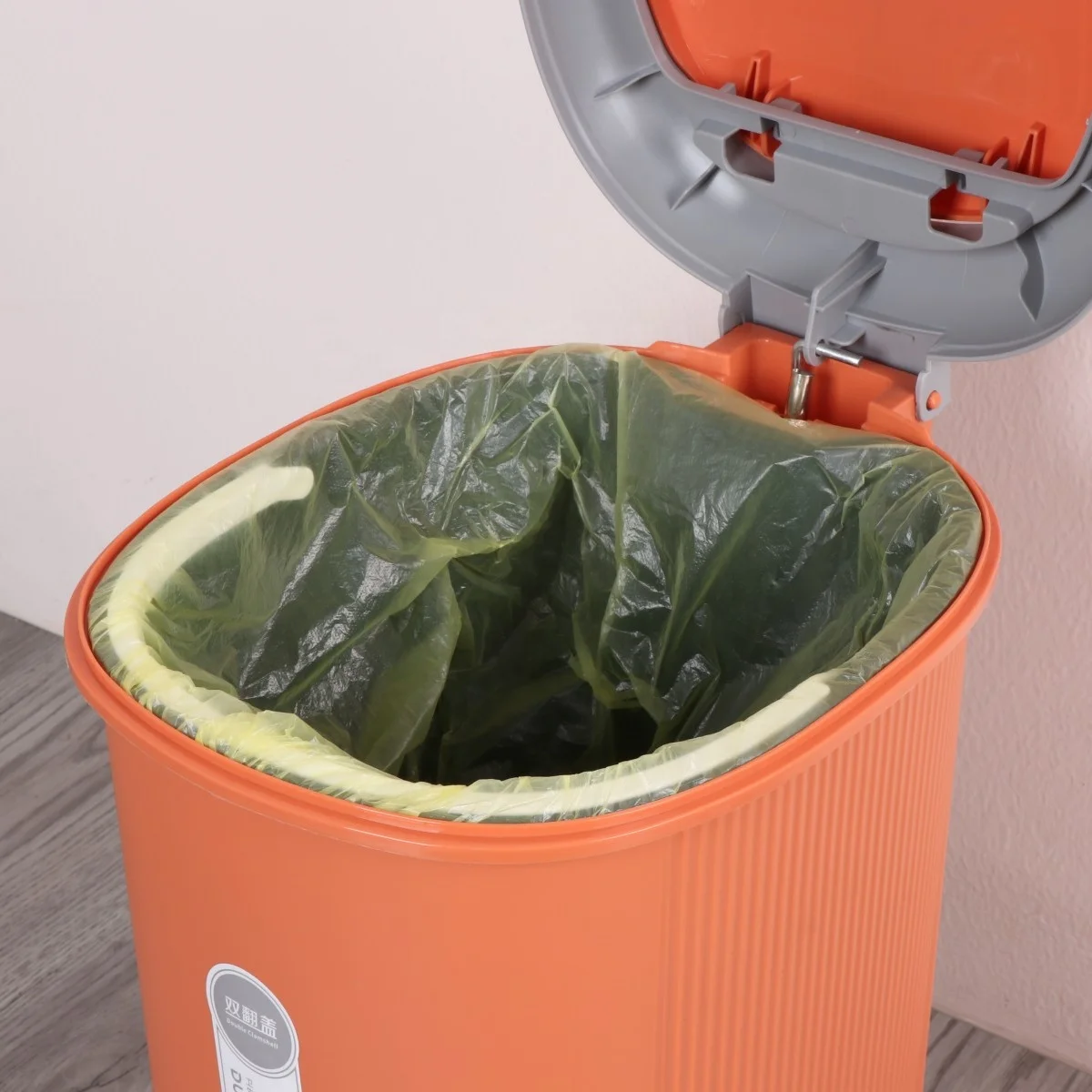 Factory Direct Sale 6L/8L Foot Pedal bin Hand Press Plastic Trash Can with Inner Bucket