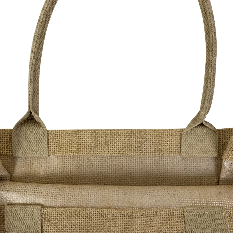 Factory supply waterproof burlap Eco Reusable Shopping tote hessian wholesale eco-friendly Hot sale Jute shopping tote bag