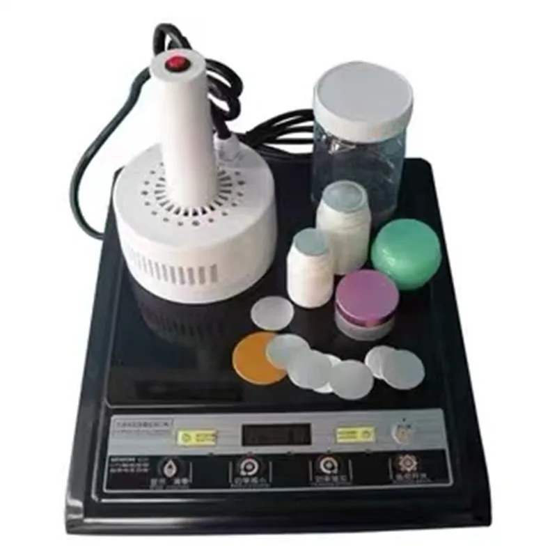 Manual induction aluminum foil plastic cover sealing machine