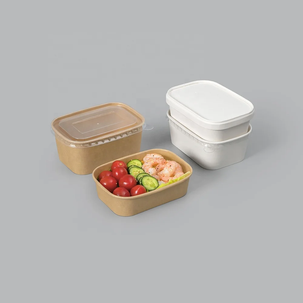 all kinds of disposable withe kraft paper food container noodles togo box noodles togo box tableware for pasta fried chicken