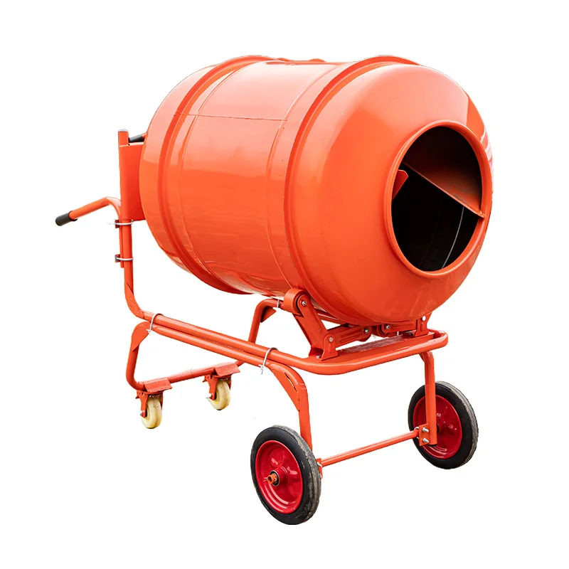 Hand Push Electric Mixer Small 500L Simple Vertical Concrete Mixer with Lift Optional Concrete Mixerfor Block Making Machine