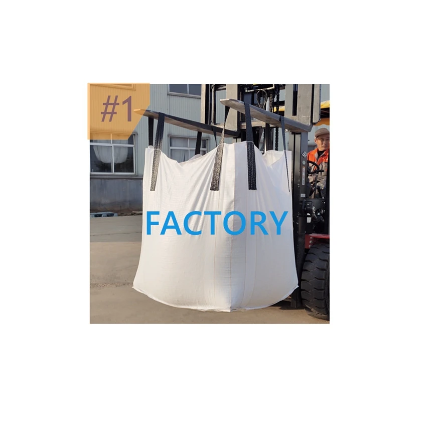 Polypropylene 1 ton 1.5 ton 1500L Polypropylene Bags Plastic Spout 1 Ton Bulk Bags