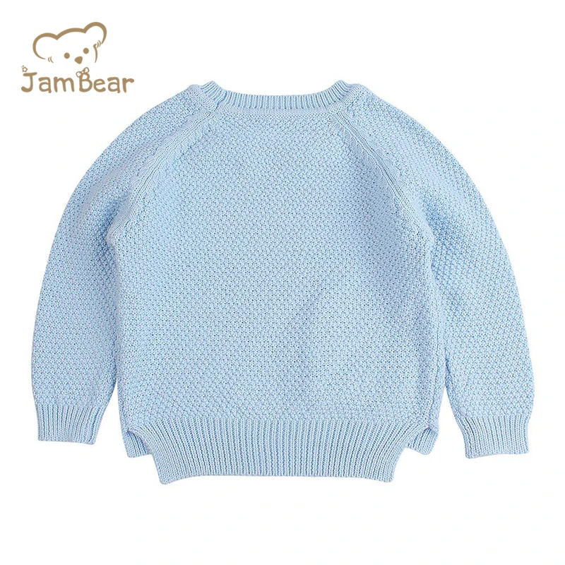 
baby cute fashional Factory OEM Stylish knit cotton baby girls boys knitted sweater button 