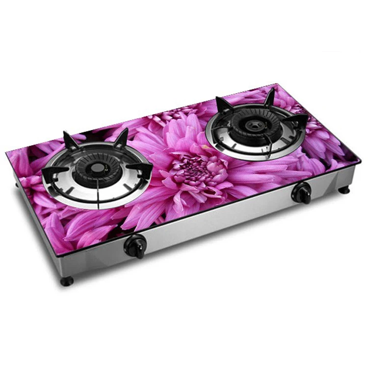 
Special products made in china digital incredible ideal colored glass printing gas stove 