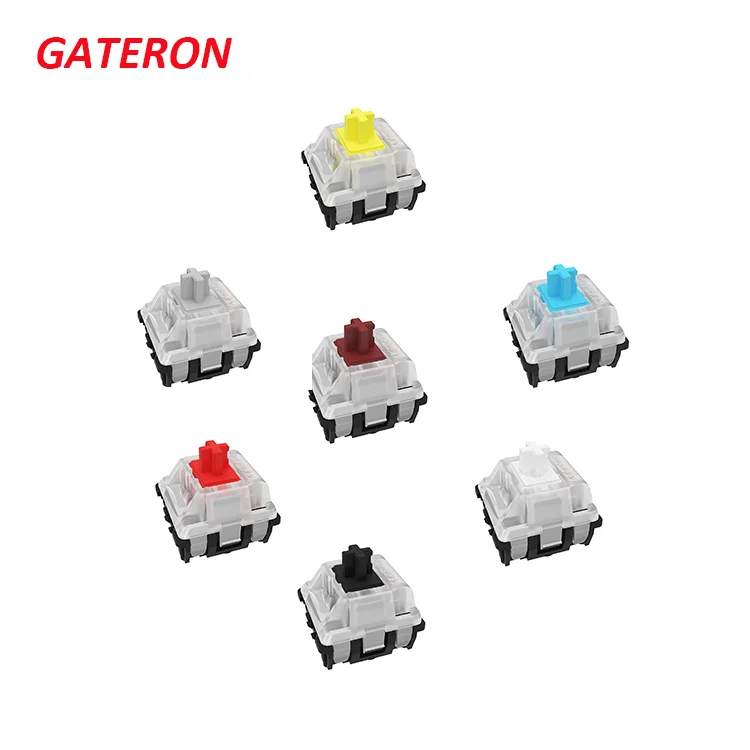 GATERON silver white red blue yellow brown black axis shaft gaming mechanical keyboard switch optical switch