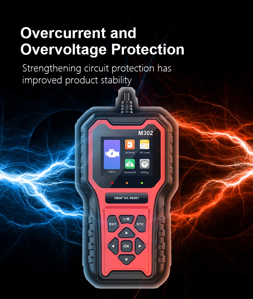 OBDII elm327 M302 OBD2 Code Reader Scanner Car Diagnostic Scanner OBD2 Automotive Engine Fault Reading Data Code Reader