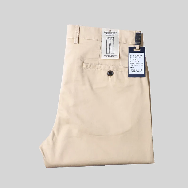 Colorful Summer casual pants for men Korean straight slim cotton business pants