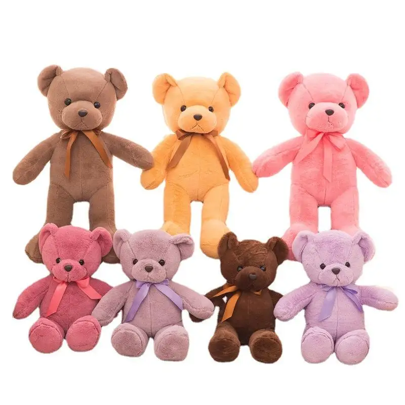 Custom giant teddy bear plush toy for wedding bulk small plush keychain Stuffed Animal Plush pillow huging promotion gift kids