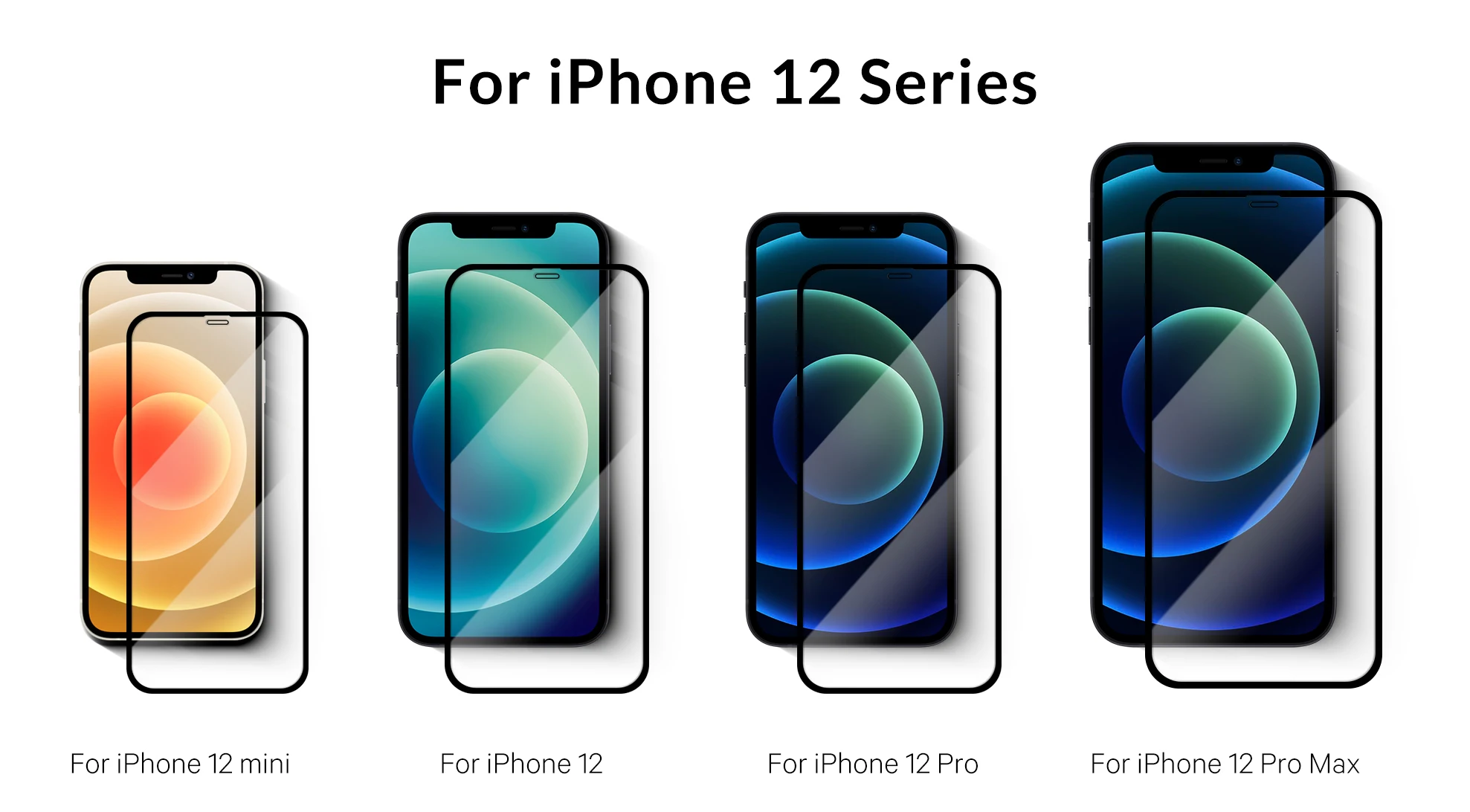 Для iPhone 12 прозрачная защитная пленка для экрана из закаленного стекла pro max 11 x xs xr Защитная с защитой от