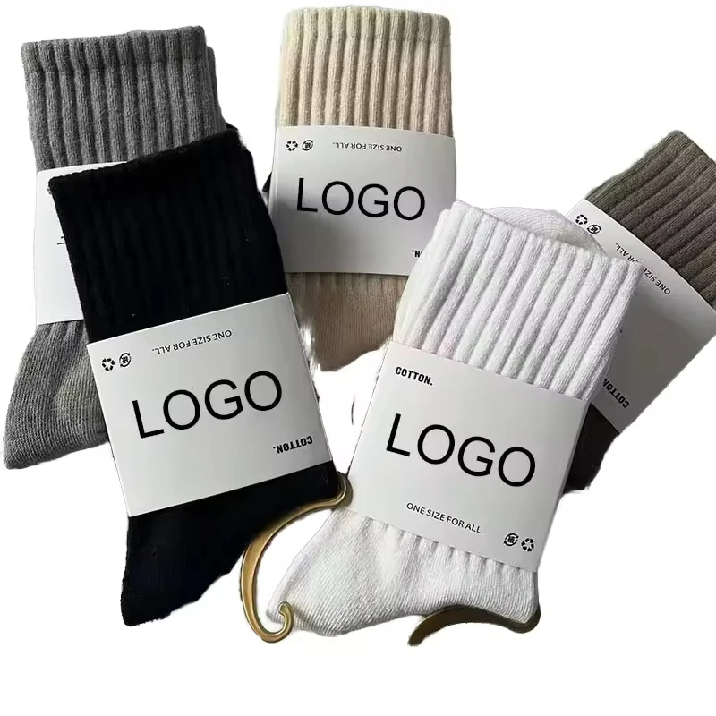 Cheap wholesale oem designer custom design your own logo men crew sports socks custom bamboo cotton black sock for man