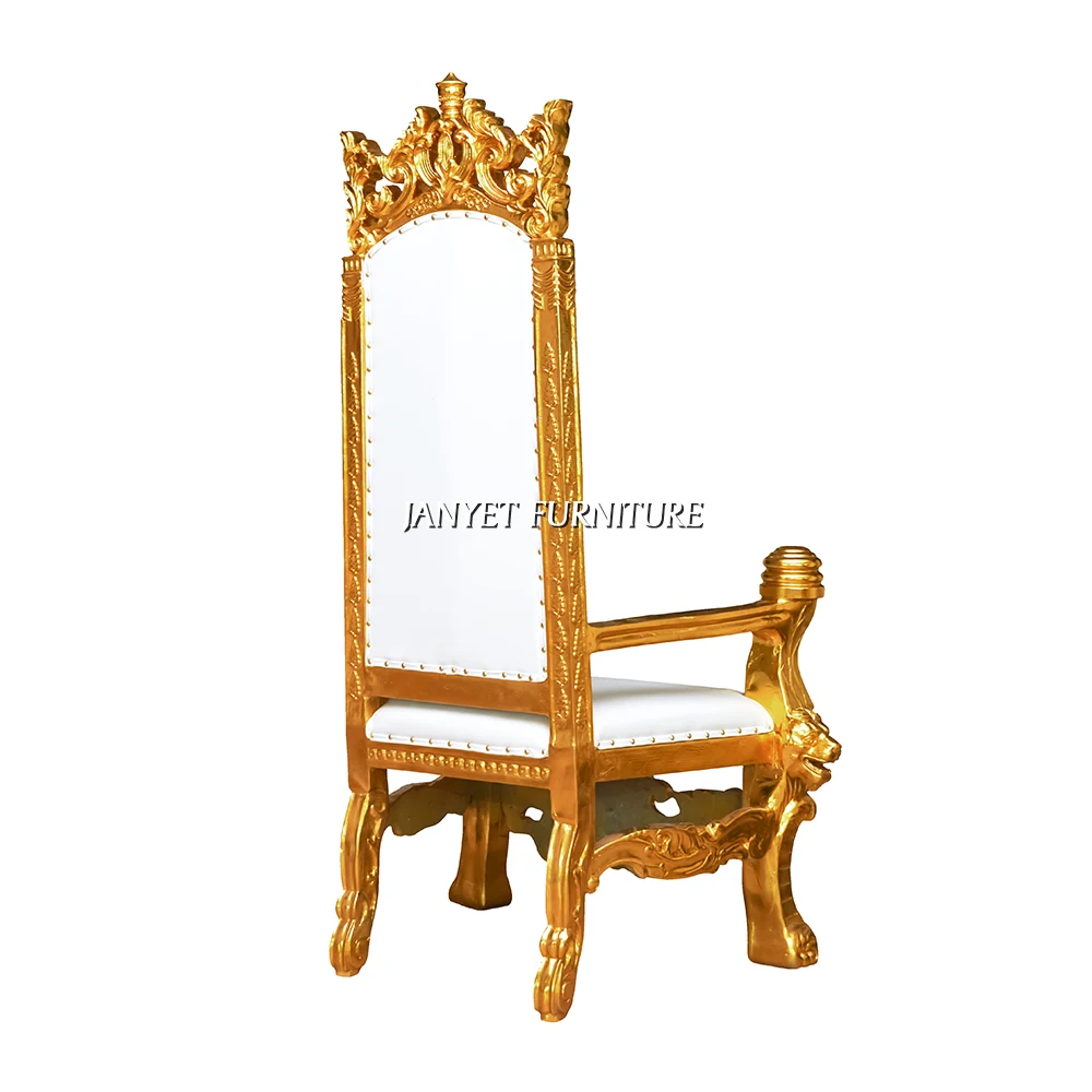 Wholesale Wedding Event King Lion Antique Crown Royal Chair