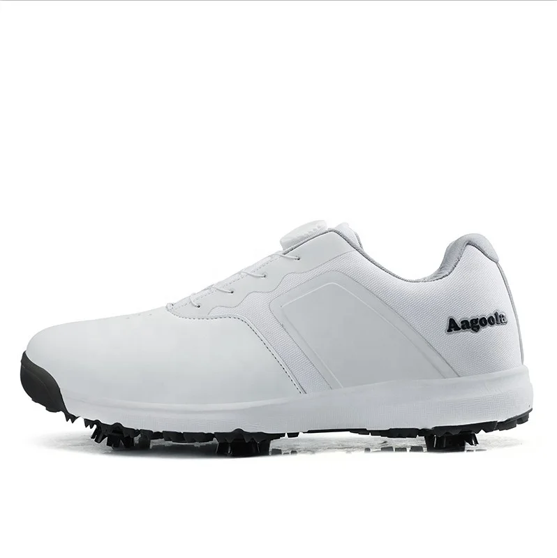 
dropshipping golf shoes outdoor sport shoes detachable nail fast auto spin lace fashion sneakers training big size men shoes 