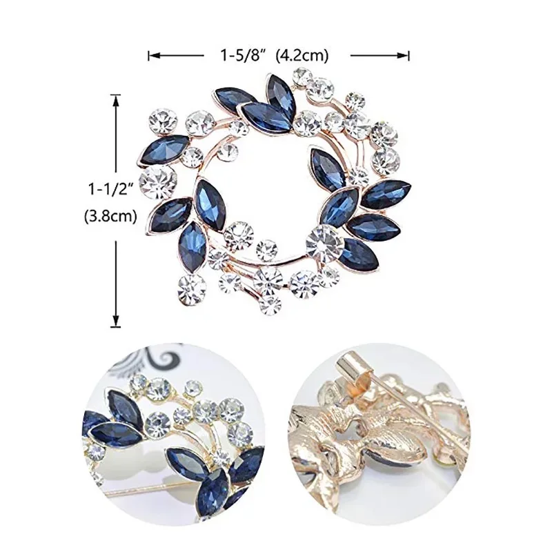 Wedding Rhinestone Broochec pin Austrian Crystal Swan Brooch Pin For Women