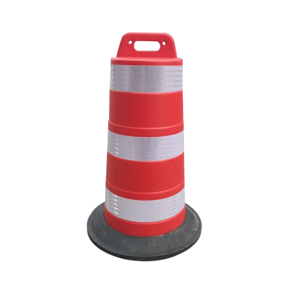 TB31  Traffic Safety Plastic Water Barrel with High Reflective Band with Rubber Base