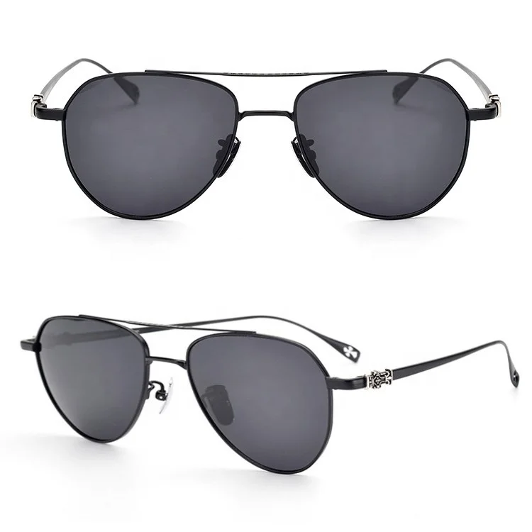 Luxury Aviation Golden Frame Sunglasses Trendy Branded Polarized Discolored Sun Glasses Gafas De Sol De Moda