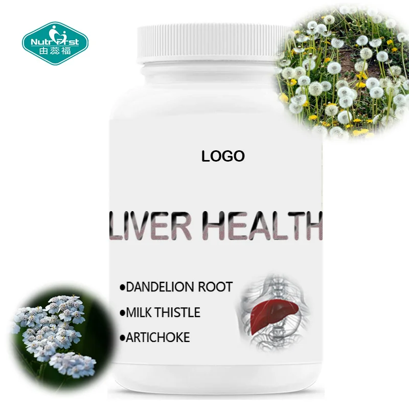 Private Label Healthcare Liver Function Supplements Dandelion Root Artichoke Vegan Capsule for Liver Health