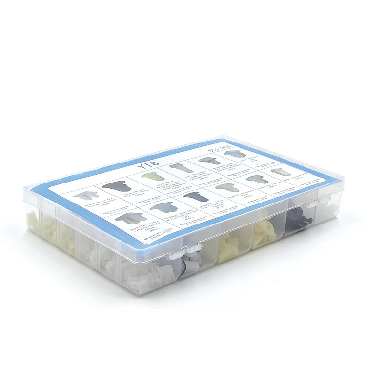 350Pcs Car Plastic Automotive Push Retainer Door Panel Trim Clips & Auto Body Fasteners Assortment Fender Rivet Bumper Kit Set