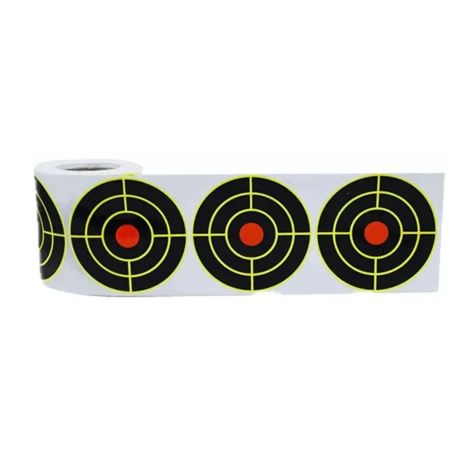 250Pcs Self Adhesive Shooting Target Sticker 7.6cm Splatter Splash Amp Reactive Practice Training Hunting Stickers