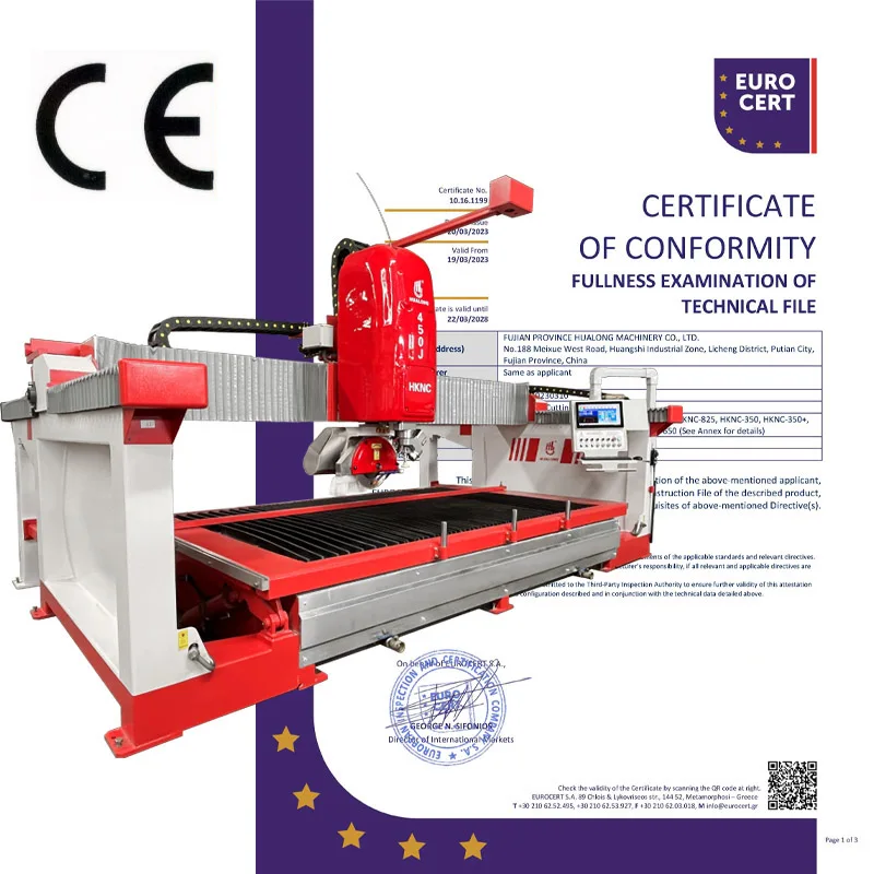 2024 Hualong Machinery HKNC-450J CNC stone machinery sawjet 5 axis stone  bridge saw  water jet for marble granite steel