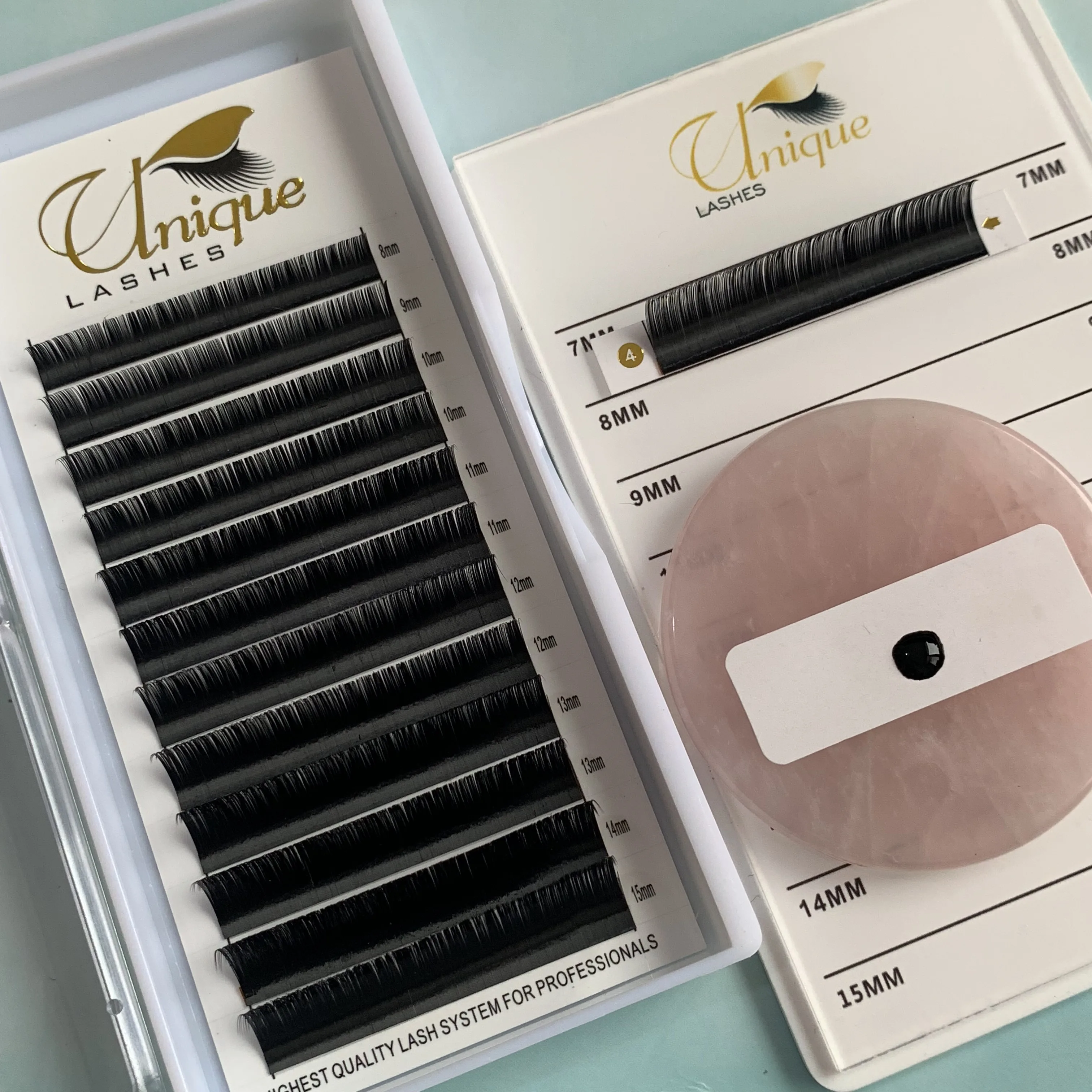 Private label eyelash extensions  0.03 0.05 0.07 easy fan lash extensions russian las extension