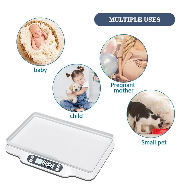 High precision pediatric scale baby rechargeable battery bascula para bebe 30kg 2g electronic weighing baby scale with tray