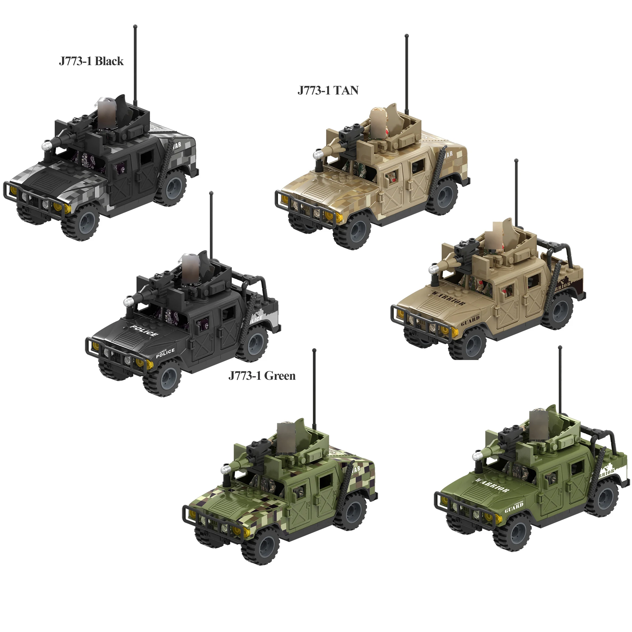 Swat Army Car Building Kits Battle Brick Military Truck Vehicle Model Toys Gifts For Boys Building Block Set
