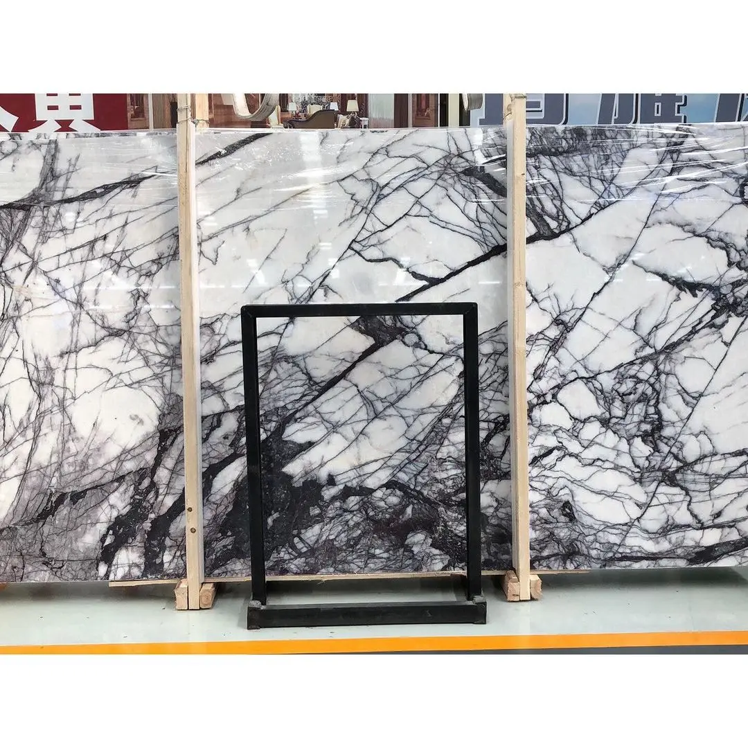 Milas Marble and Granite Lilac White Effect 800x3000mm for Modern Kitchen Bathroom Wash Basin Oval Shape