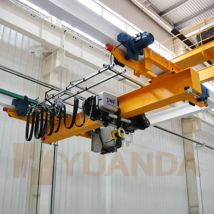 1 2 3 5 ton 2ton EOT underhung undermount suspending underslung type single girder beam hanging suspension overhead bridge crane