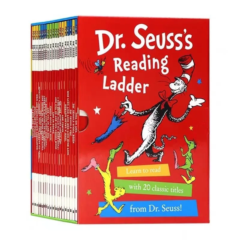 20 томов Dr. Seuss Классическая цветная книга с картинками английское чтение сборник рассказов для детей