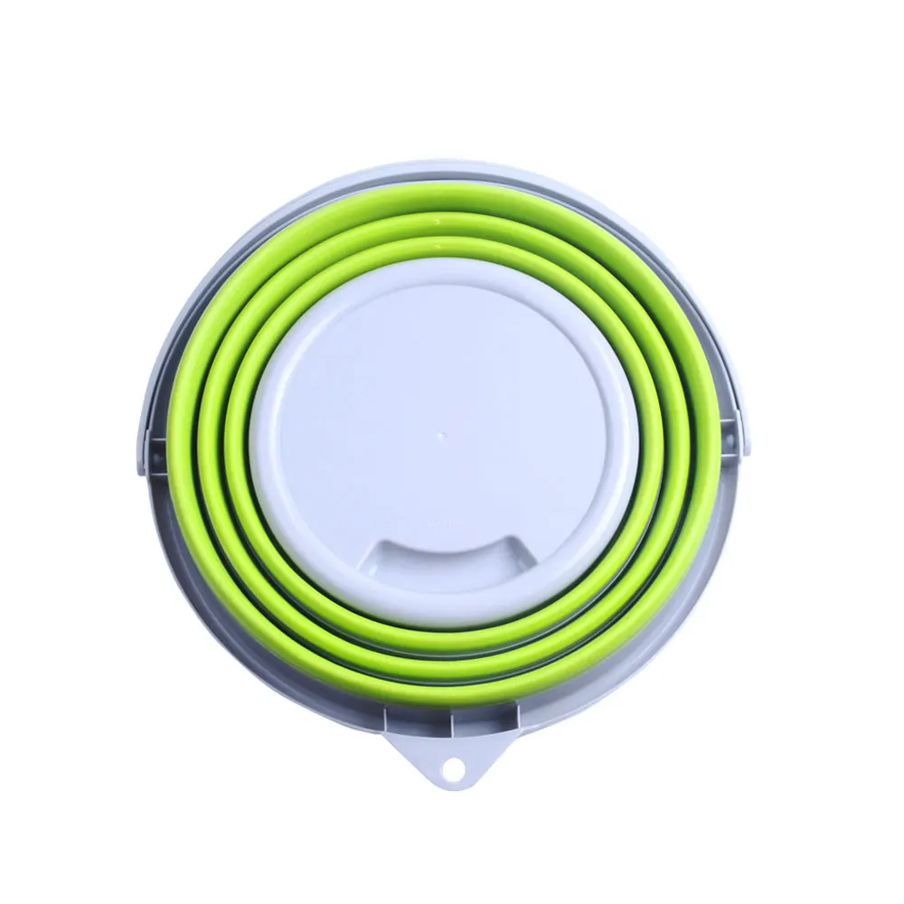 Портативное Силиконовое водяное складное ведро для ванной, для дома и улицы, для мытья автомобиля, пластиковое выдвижное ведро для рыбалки