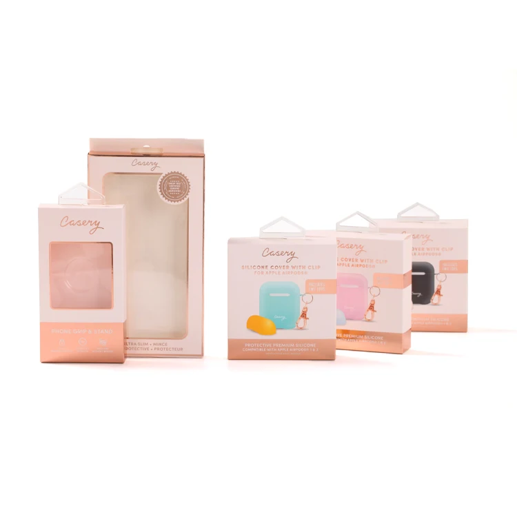 Custom Gold Foil Logo Printing Wireless Earphones Headphones Paper Packaging Box With Insert Custom Paper Box