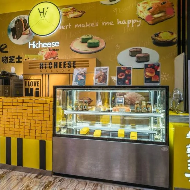 Professional Cake Showcase Bakery Glass Display Refrigerator Made In China