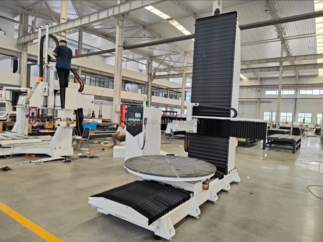 Rongchi precision 5 axis center cnc machine profile machining center for statue carving