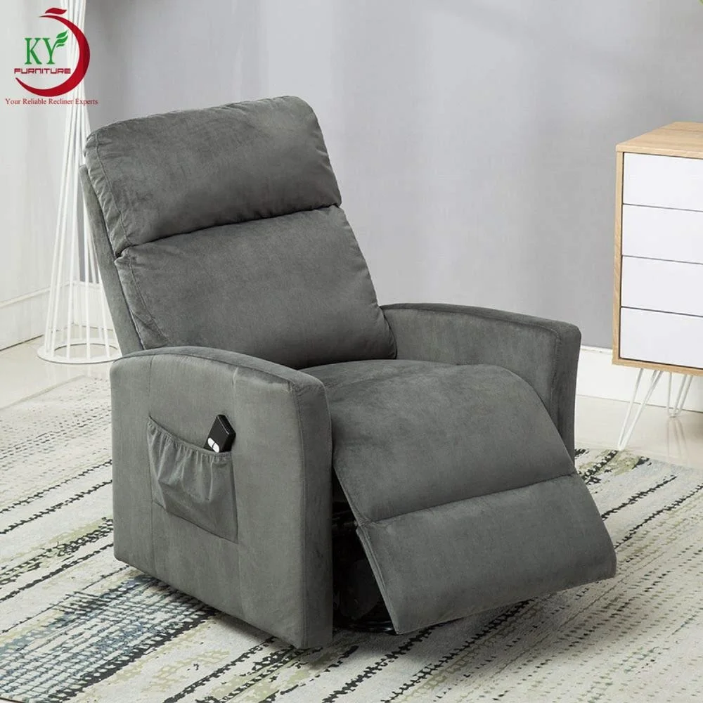 JKY Furniture ZOY Padded Seat Electric Power Lift Chair 3 Positions 2 Bags With Adjustable Headrest Backrest Footrest