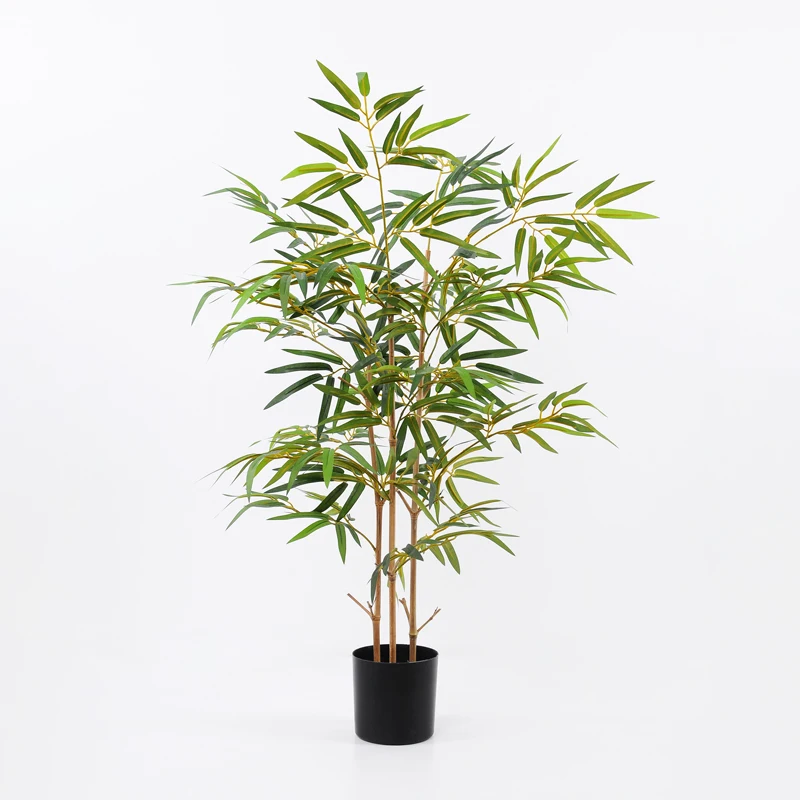 
Artificial Trees Home Office Store indoor Decoration Real bamboo pole 101cm fake Bamboo tree in the PP pot lvs375 