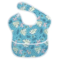 6-24 Months Stain and Odor Resistant Washable Baby Bibs Waterproof