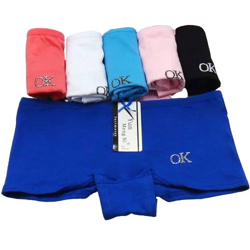 2024 Hot Boy Shorts Underwear for Women High Waisted Cotton Panties Stretch Briefs 12 Pack