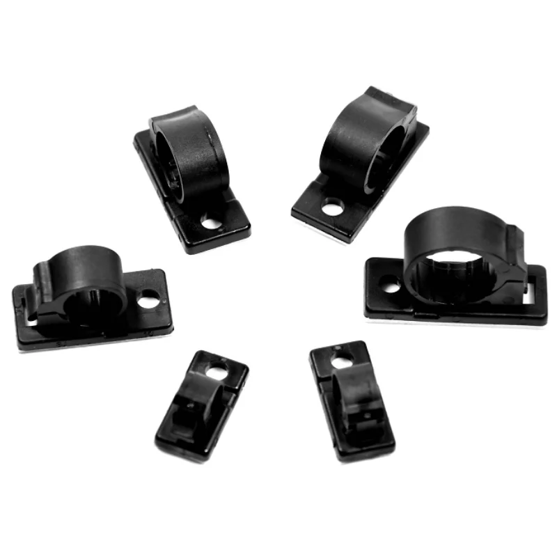 Plastic 3M Self Adhesive Electric Wire Clamp with Screw Hole Nylon Wire Mounting Clip