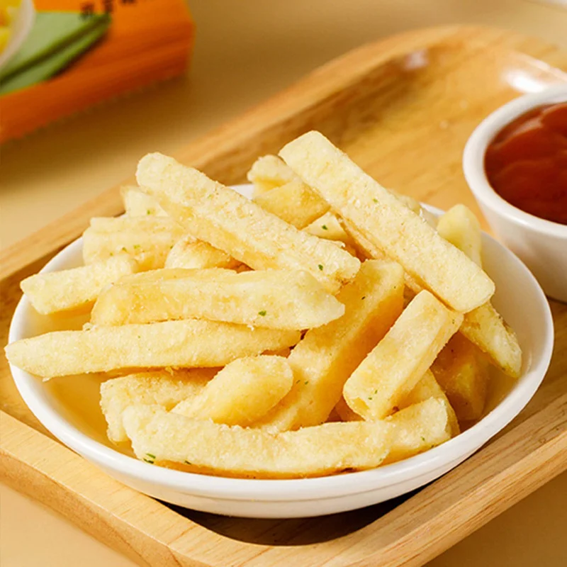wholesale exotic snacks vegetable snacks non fried french fry cones butter honey flavored potato chips french fries