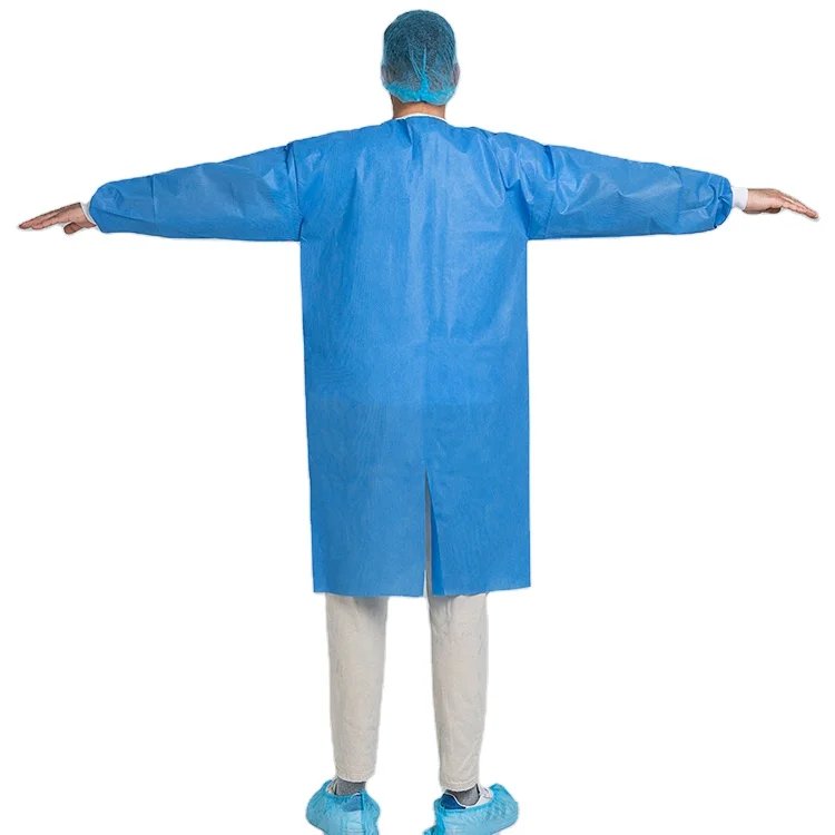 Non Woven Lab Coat Disposable Workwear Medical disposable Coat for body protection