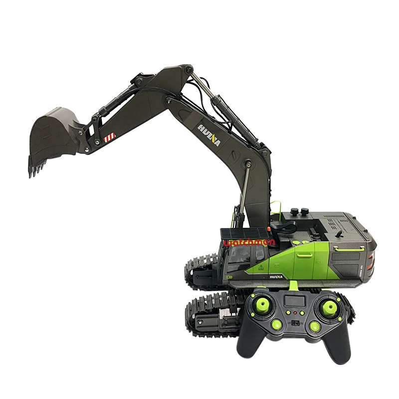 2022 New Toys 1/14 Scale 22 Channel Rc Excavator Metal Die-Cast 2.4G New Excavators Huina 1593