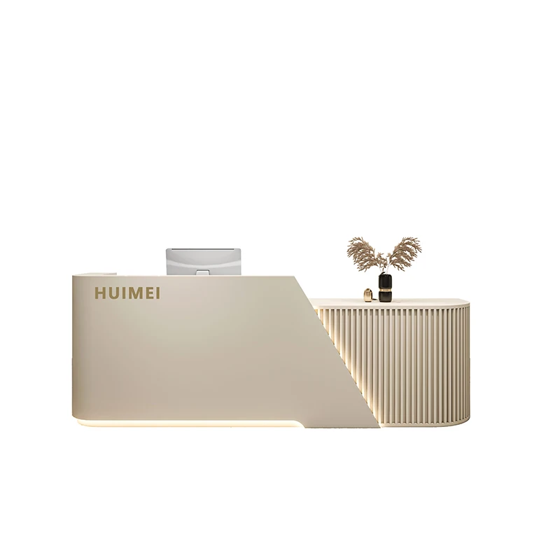 Factory Price Company Cash Register Clothing Store Beauty Salon Reception Counter Front Desk With Lights