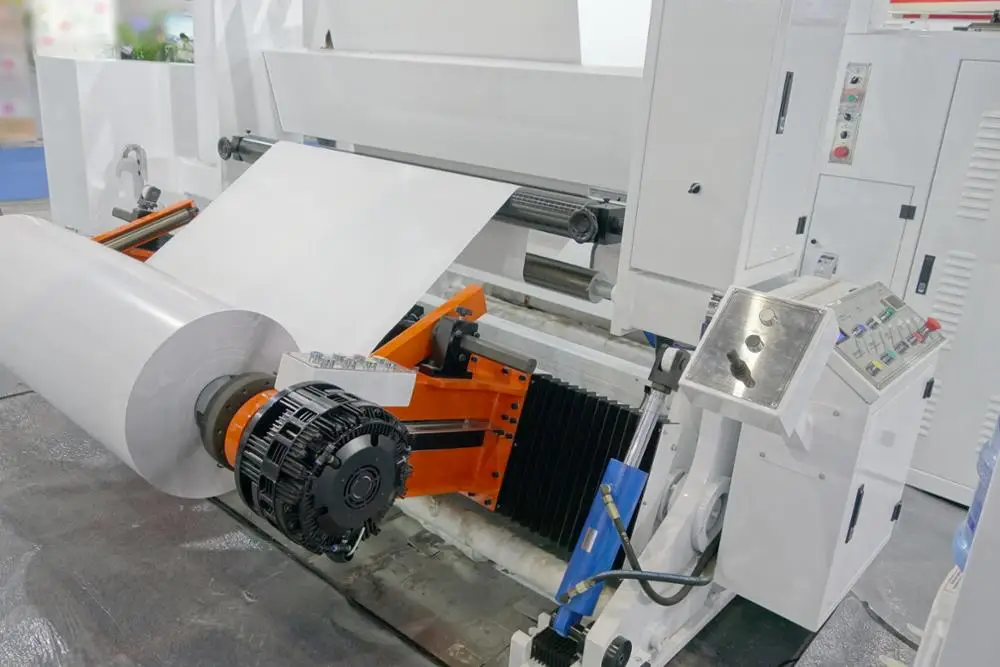 KSFQ-G Series High Speed Jumbo Roll Paper Adhesive Label Sticker Automatic Slitter Rewinder Machine